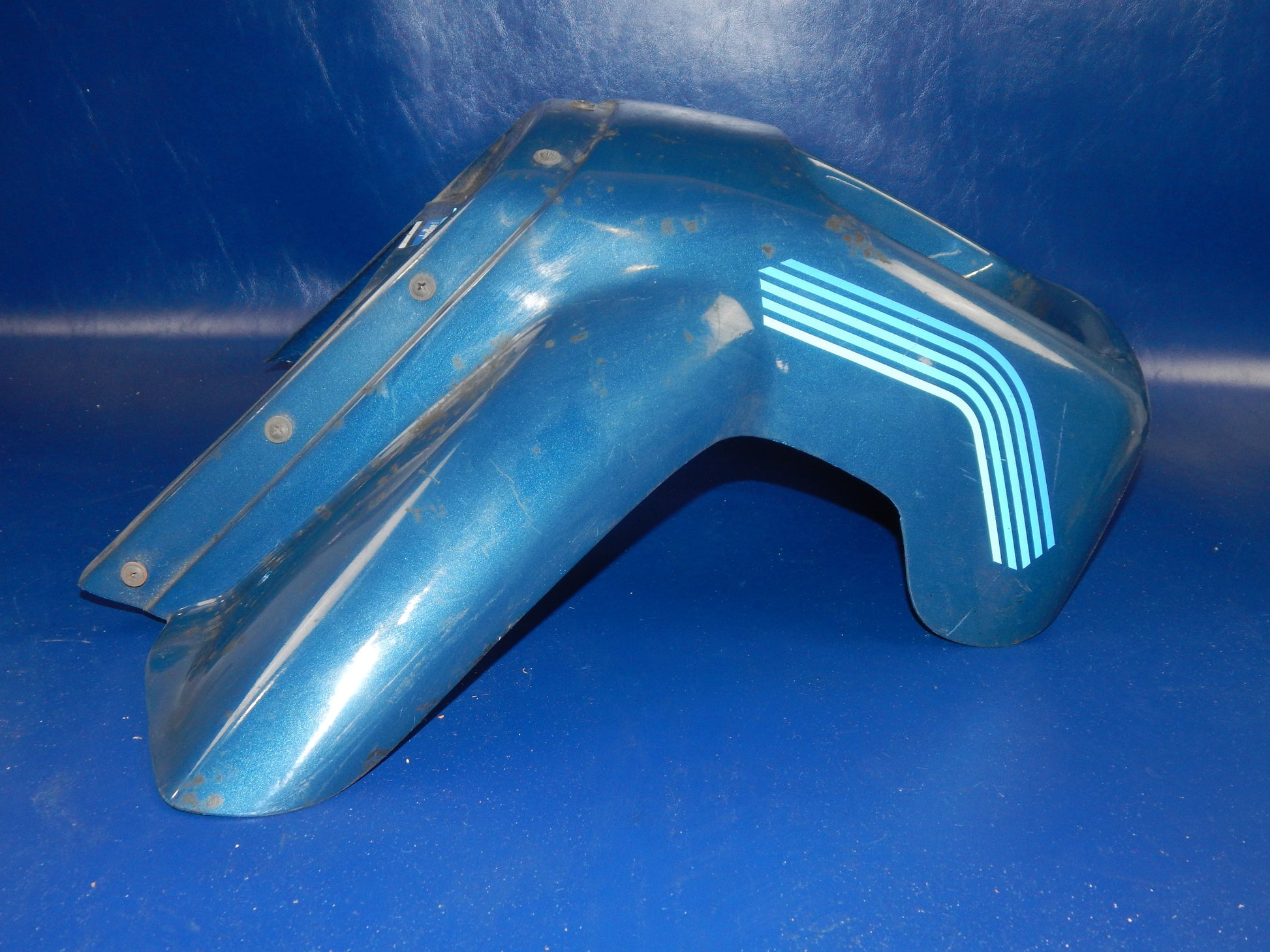 1980's MOTORCYCLE WINDLINE UPPER FAIRING COWLING BLUE CAGIVA SUZUKI - MotoRaider