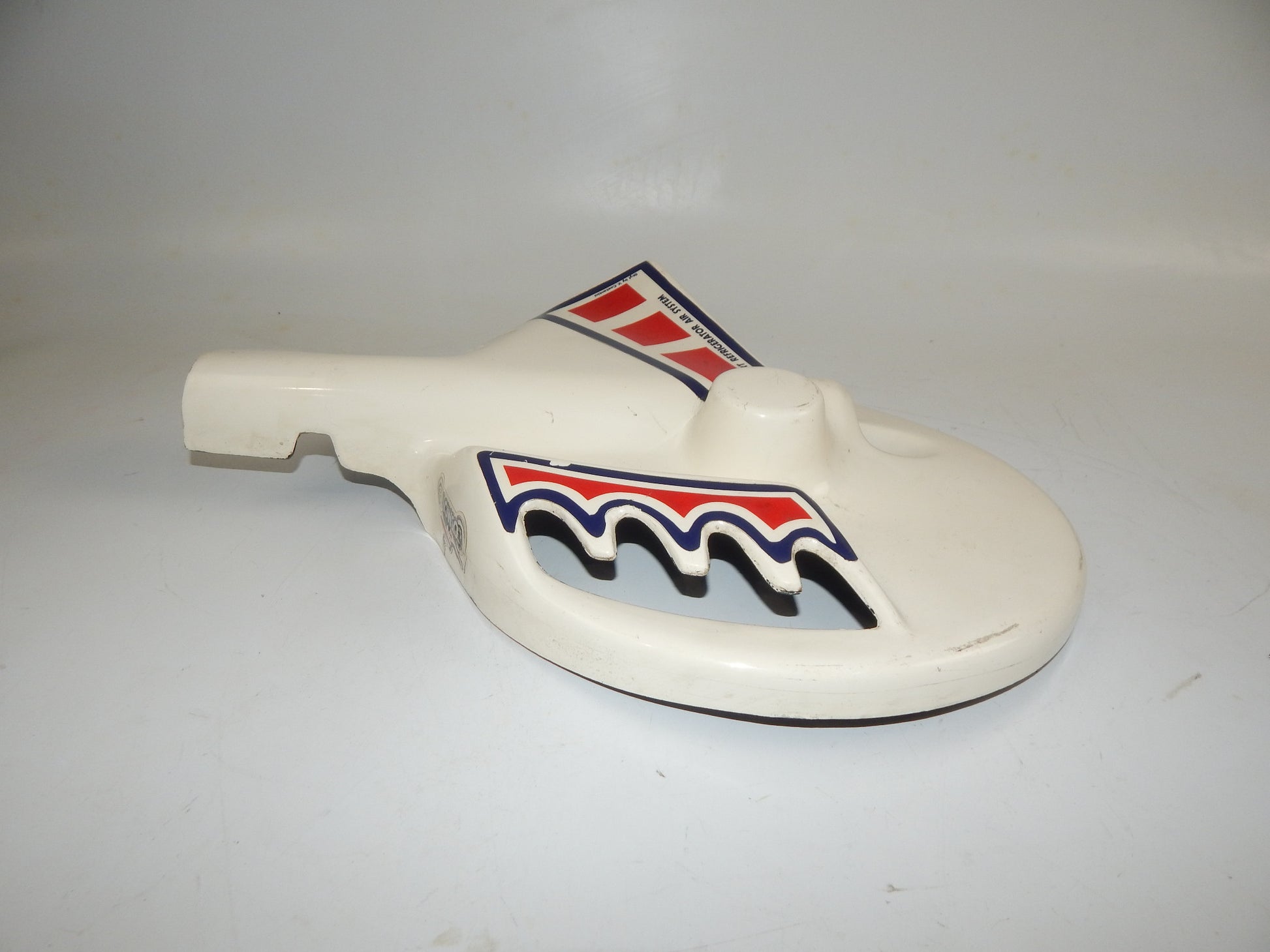 1980's MOTORCYCLE FRONT WHEEL LH ROTOR FIBERGLASS PROTECTOR COVER COSMOTO ITALY - MotoRaider