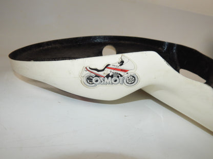 1980's MOTORCYCLE FRONT WHEEL LH ROTOR FIBERGLASS PROTECTOR COVER COSMOTO ITALY - MotoRaider