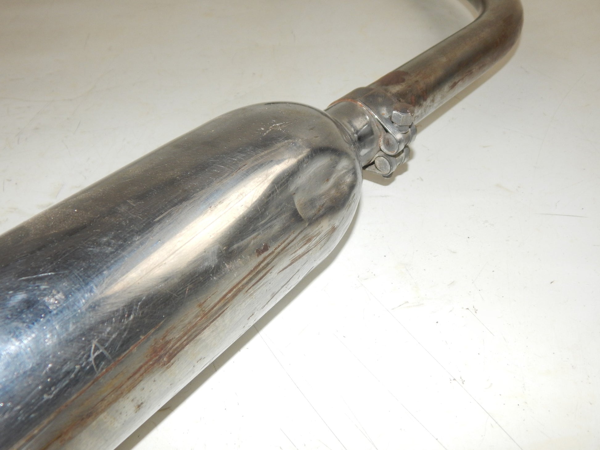 1970 GILERA 125 GIUBILEO HEADER+EXHAUST PIPE MUFFLER SILENTIUM DGM 0378 VINTAGE - MotoRaider