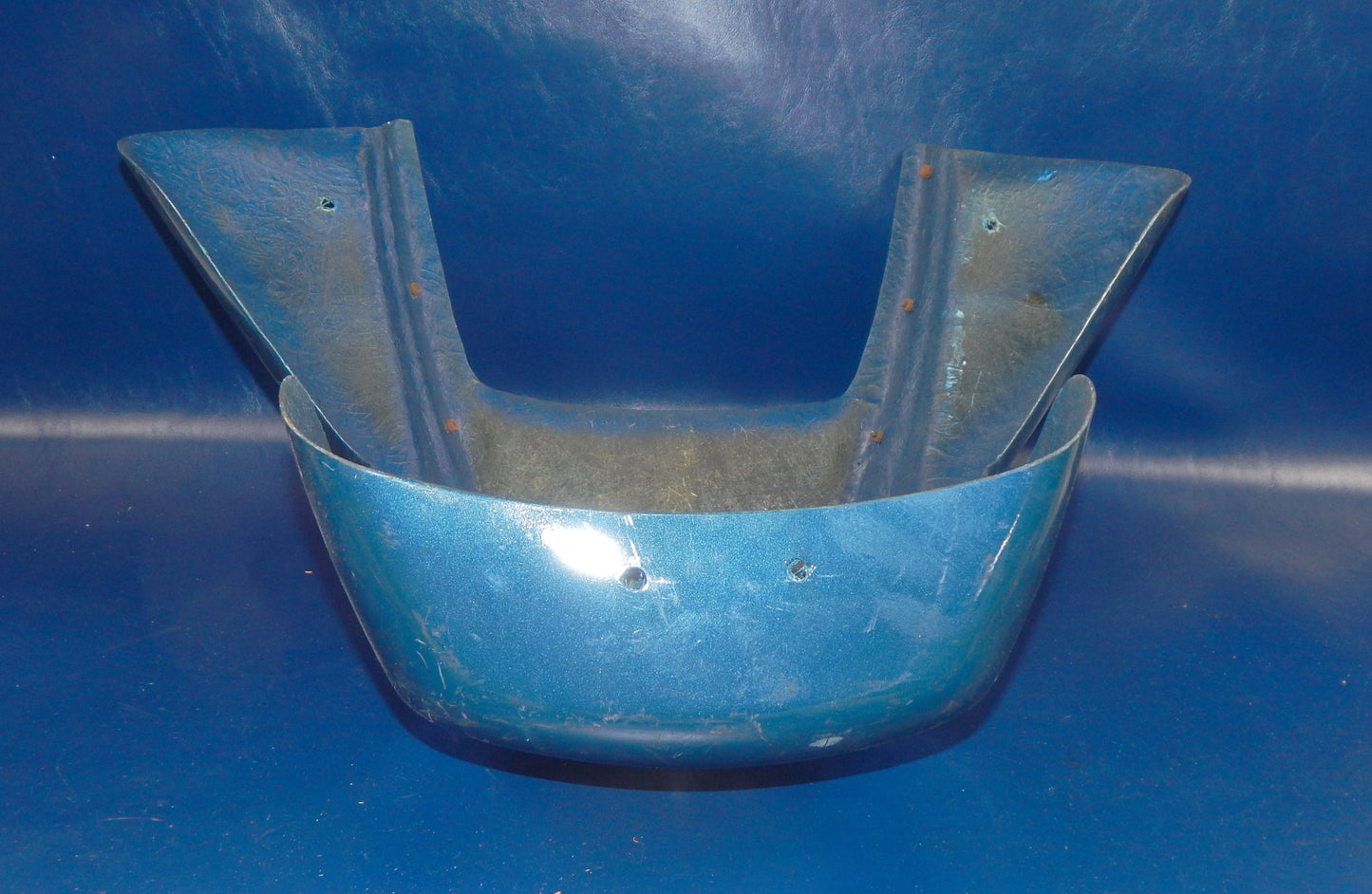 1980's MOTORCYCLE WINDLINE UPPER FAIRING COWLING BLUE CAGIVA SUZUKI - MotoRaider