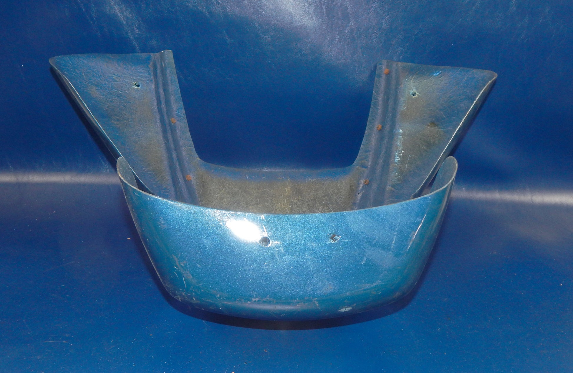 1980's MOTORCYCLE WINDLINE UPPER FAIRING COWLING BLUE CAGIVA SUZUKI - MotoRaider
