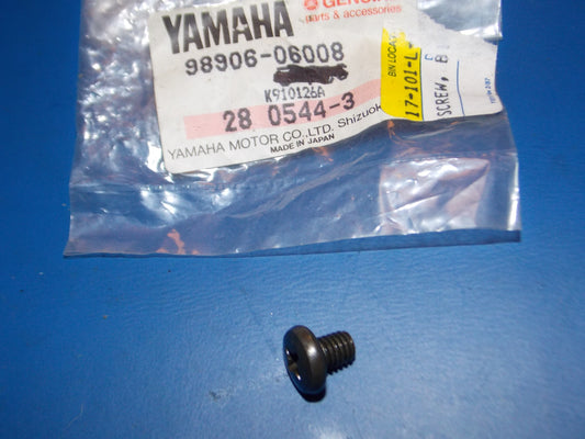 NOS YAMAHA 1978-2021 EX340 XT250/125 TT250 XJ650 BIND SCREW  98906-06008 - MotoRaider