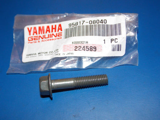 NOS YAMAHA 1985-2020 YFM350 VX500/600 PZ480 XT600 FLANGE BOLT  95817-08040 - MotoRaider