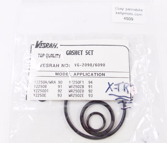 NOS VESRAH TOP END GASKET SEAL KIT YAMAHA 1990 YZ250A\WRA VG-2090/6090 - MotoRaider