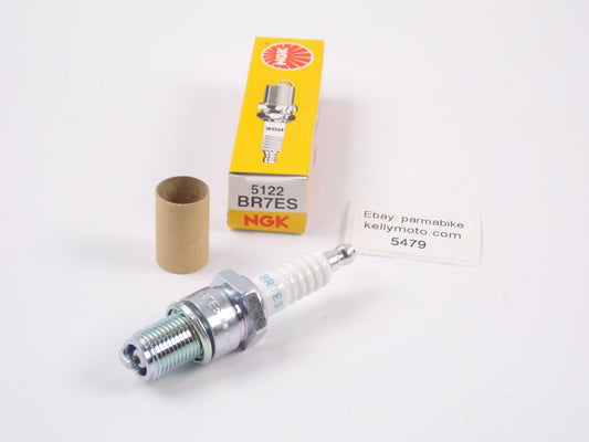 BOX OF 6 NOS NGK BR7ES 5122 SPARK PLUGS YAMAHA HONDA KAWASAKI SUZUKI BMW - MotoRaider