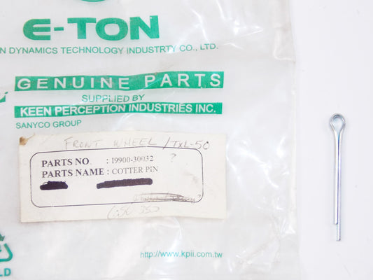 E-TON IMPULS /VIPER/SIERRA COTTER PIN FRONT WHEEL 3X44mm 650.352|19900-30032 - MotoRaider