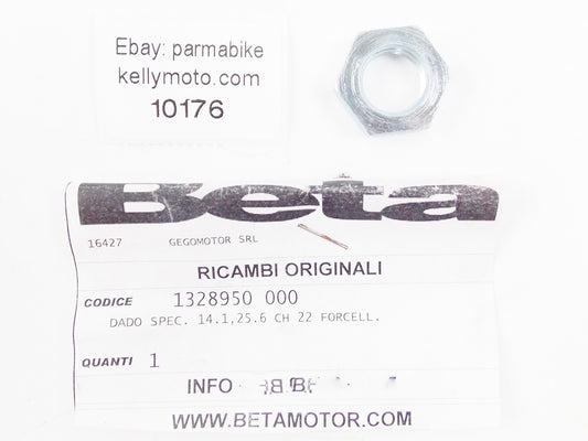 NOS BETA 2013 EVO 2T 125cc / 250cc / 300cc SPECIAL NUT 14x1.25x6 1328950-000 - MotoRaider
