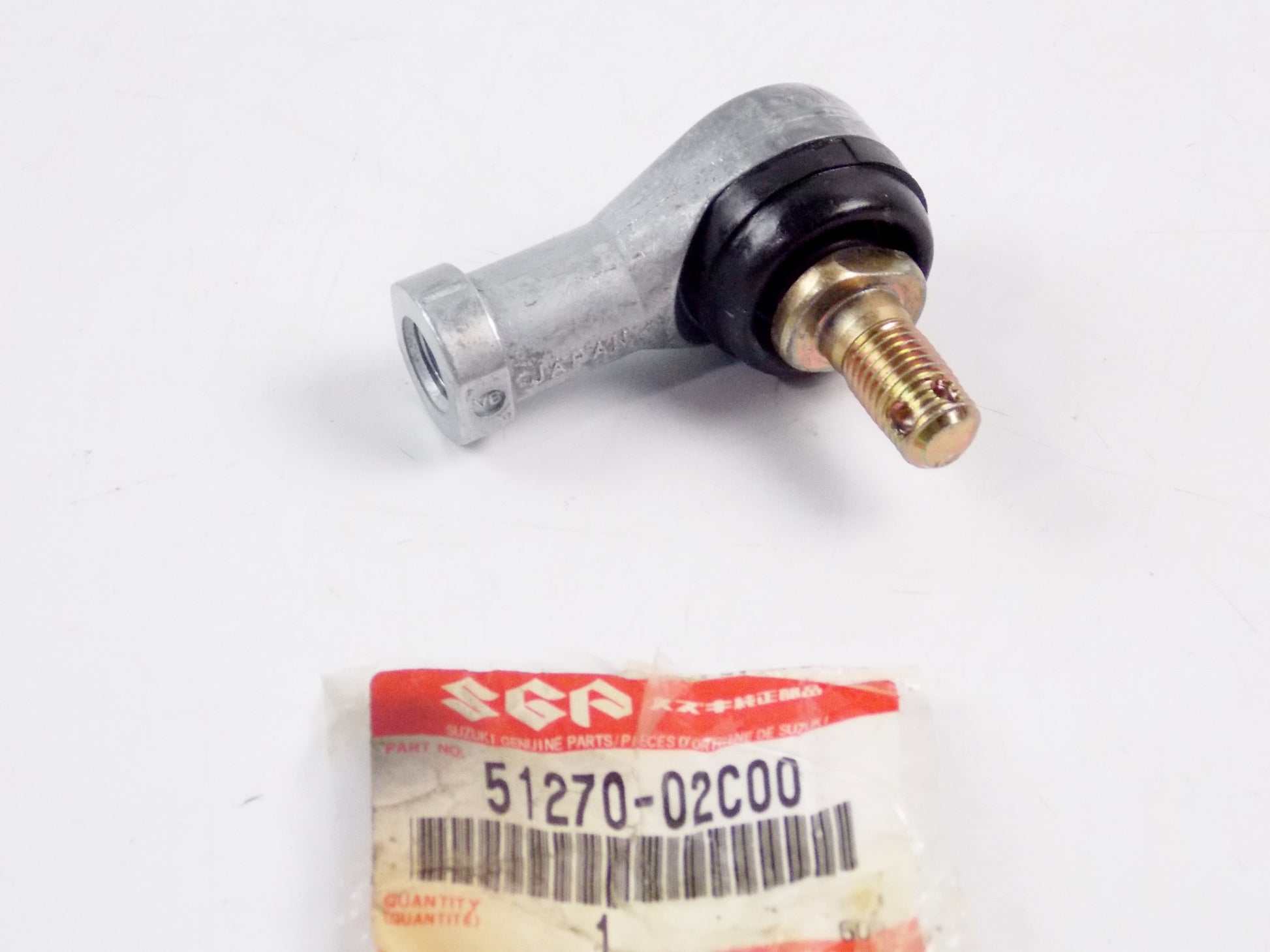 NOS OEM SUZUKI 1990-2007 LT-F160 1989-1992 LT160E LH THREAD ROD END 51270-02C00 - MotoRaider