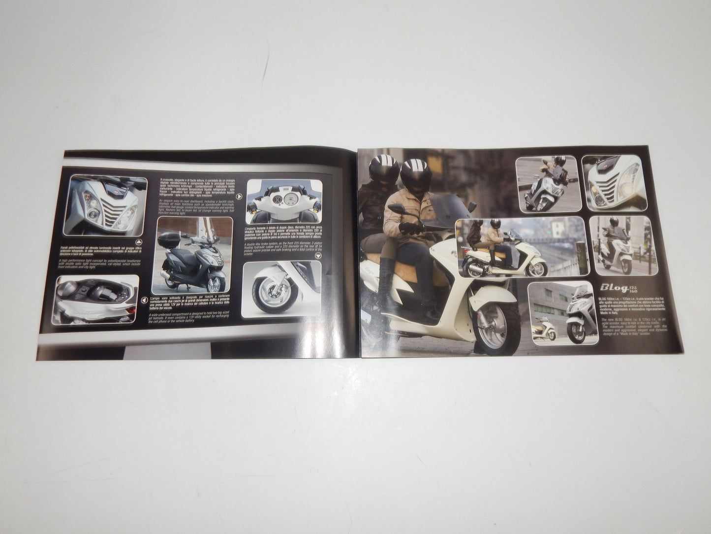8 MALAGUTI DEALER BROCHURE 1990-2000's SCOOTER FANTOM CENTRO GRIZZLY BLOG ITALY - MotoRaider