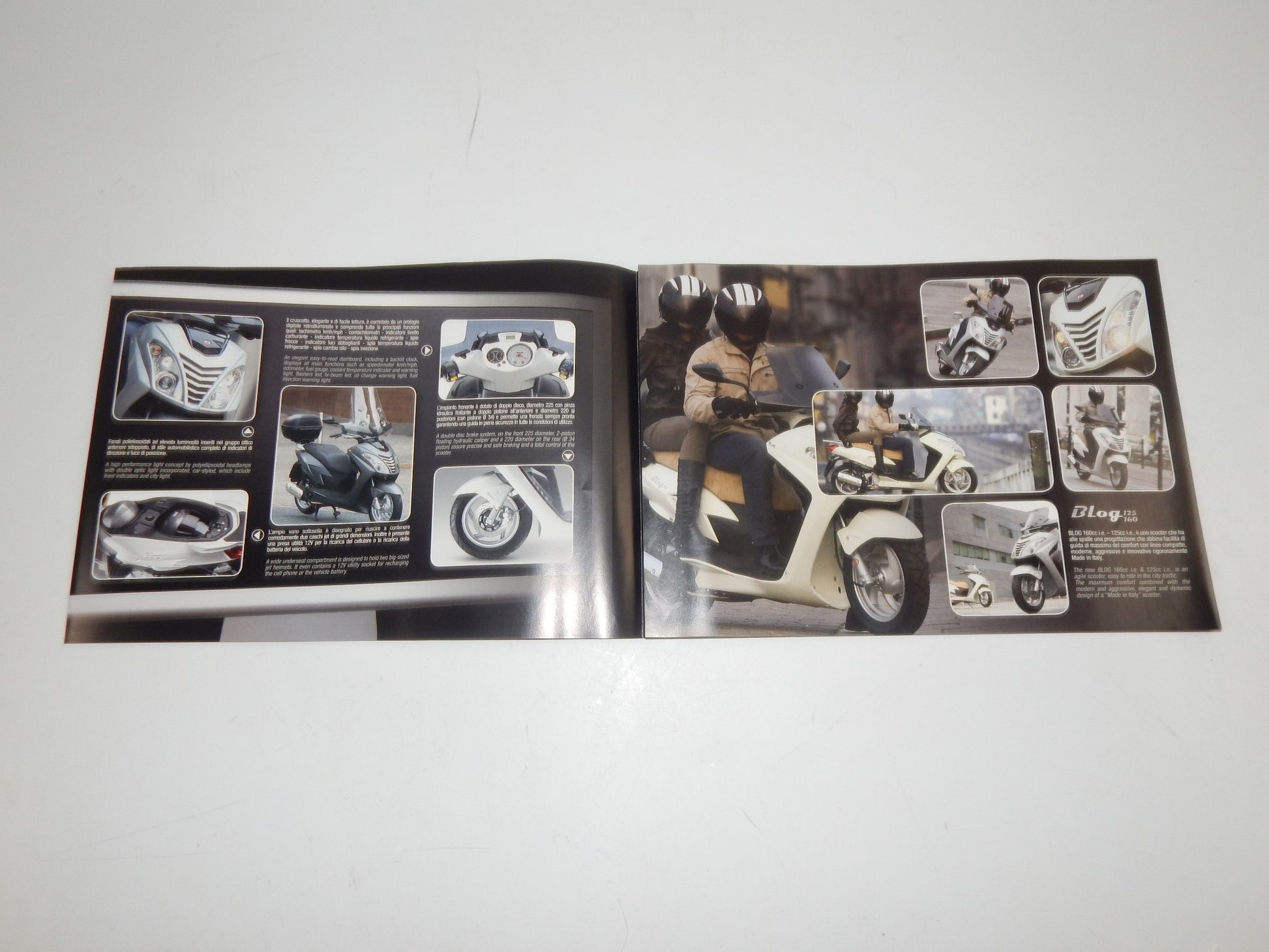 8 MALAGUTI DEALER BROCHURE 1990-2000's SCOOTER FANTOM CENTRO GRIZZLY BLOG ITALY - MotoRaider