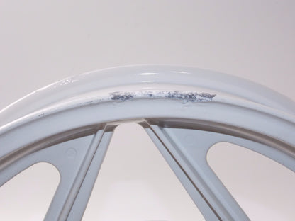 OEM CAGIVA 87-92 FRECCIA 17"x3.00 ALLOY DELTA SPOKE WHITE RIM GRIMECA 80B053669 - MotoRaider