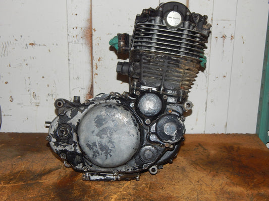 1976 YAMAHA TT500 ENGINE MOTOR 583-001107 CYLINDER CRANKCASE TRANSMISSION HEAD - MotoRaider