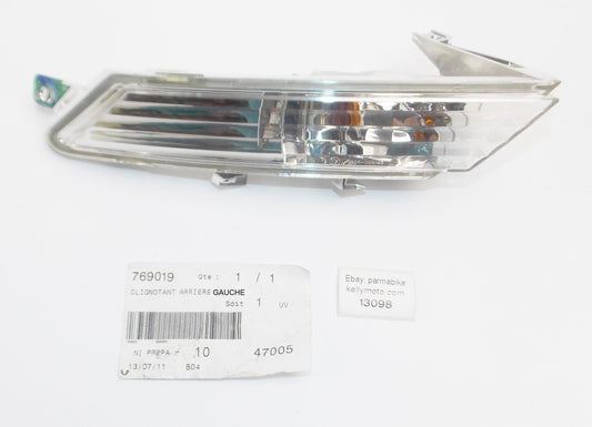 OEM PEUGEOT 2006/2014 GEOPOLIS 250 TURN SIGNAL LEFT REAR CLEAR BLINKER  # 769019 - MotoRaider
