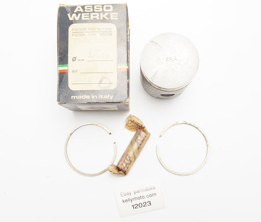 NOS ASSO WERKE PISTON + RINGS + PIN DIAMETER 45.4 mm GARELLI CROSS - MotoRaider