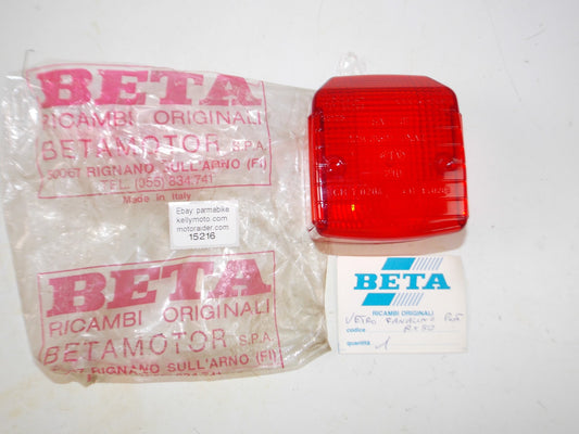 VINTAGE MOTORCYCLE OEM BETA RX 50 CEV 210 TAIL LIGHT LENS - MotoRaider
