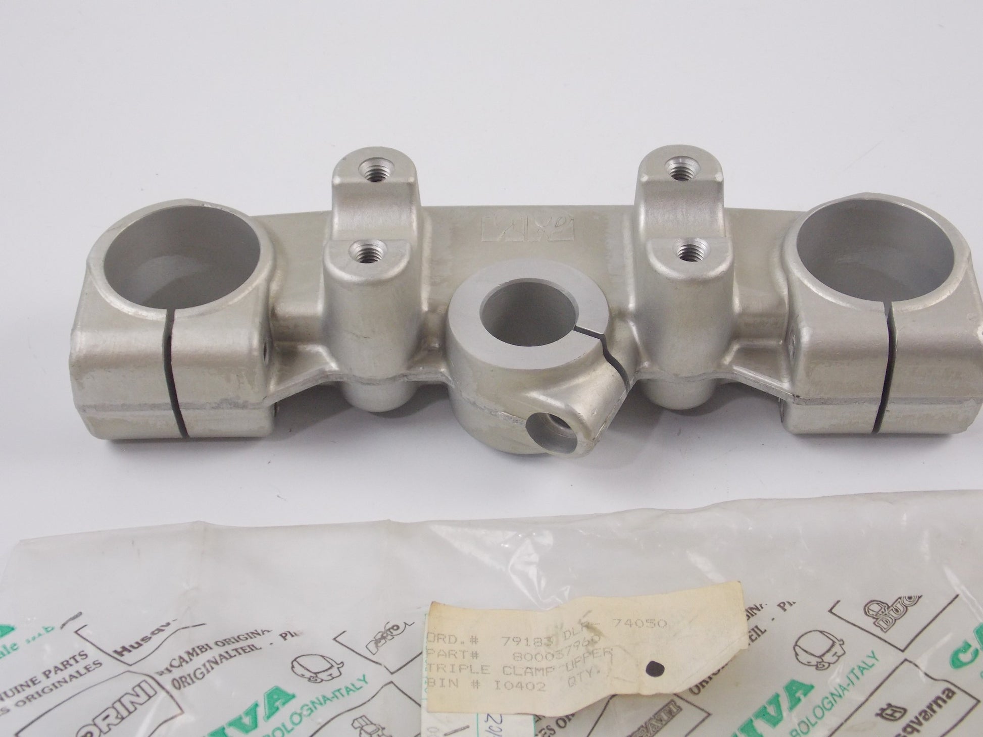 CAGIVA WMX 125/3 MARZOCCHI 40mm FRONT FORK UPPER TRIPLE CLAMP PLATE 800037960 - MotoRaider