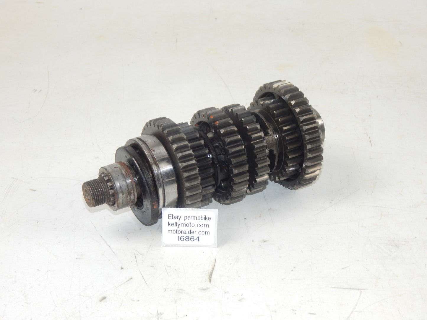 1986 SUZUKI GSXR 750 ENGINE MOTOR TRANSMISSION GEARBOX COUNTER SHAFT+GEARS - MotoRaider