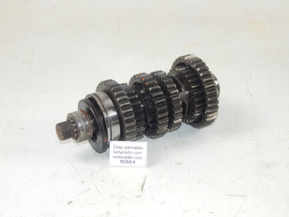 1986 SUZUKI GSXR 750 ENGINE MOTOR TRANSMISSION GEARBOX COUNTER SHAFT+GEARS - MotoRaider