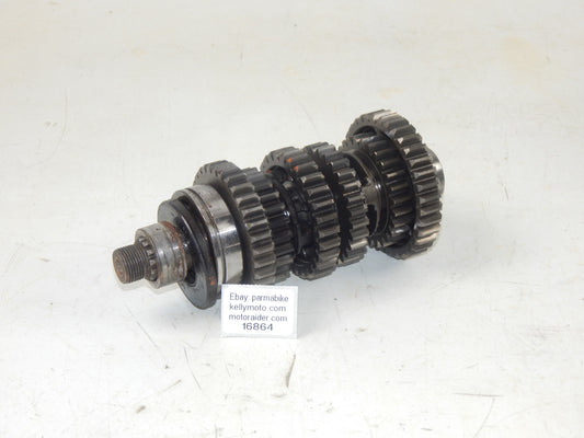 1986 SUZUKI GSXR 750 ENGINE MOTOR TRANSMISSION GEARBOX COUNTER SHAFT+GEARS - MotoRaider