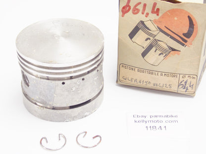 NOS DINAMIN PISTON + CLIPS 61.4 mm GILERA 150 cc STROKE MOTOR ENGINE - MotoRaider