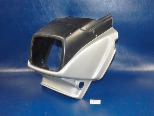 1980's MOTORCYCLE UPPER FAIRING COWLING SILVER BLACK CAGIVA SUZUKI MORINI YAMAHA - MotoRaider