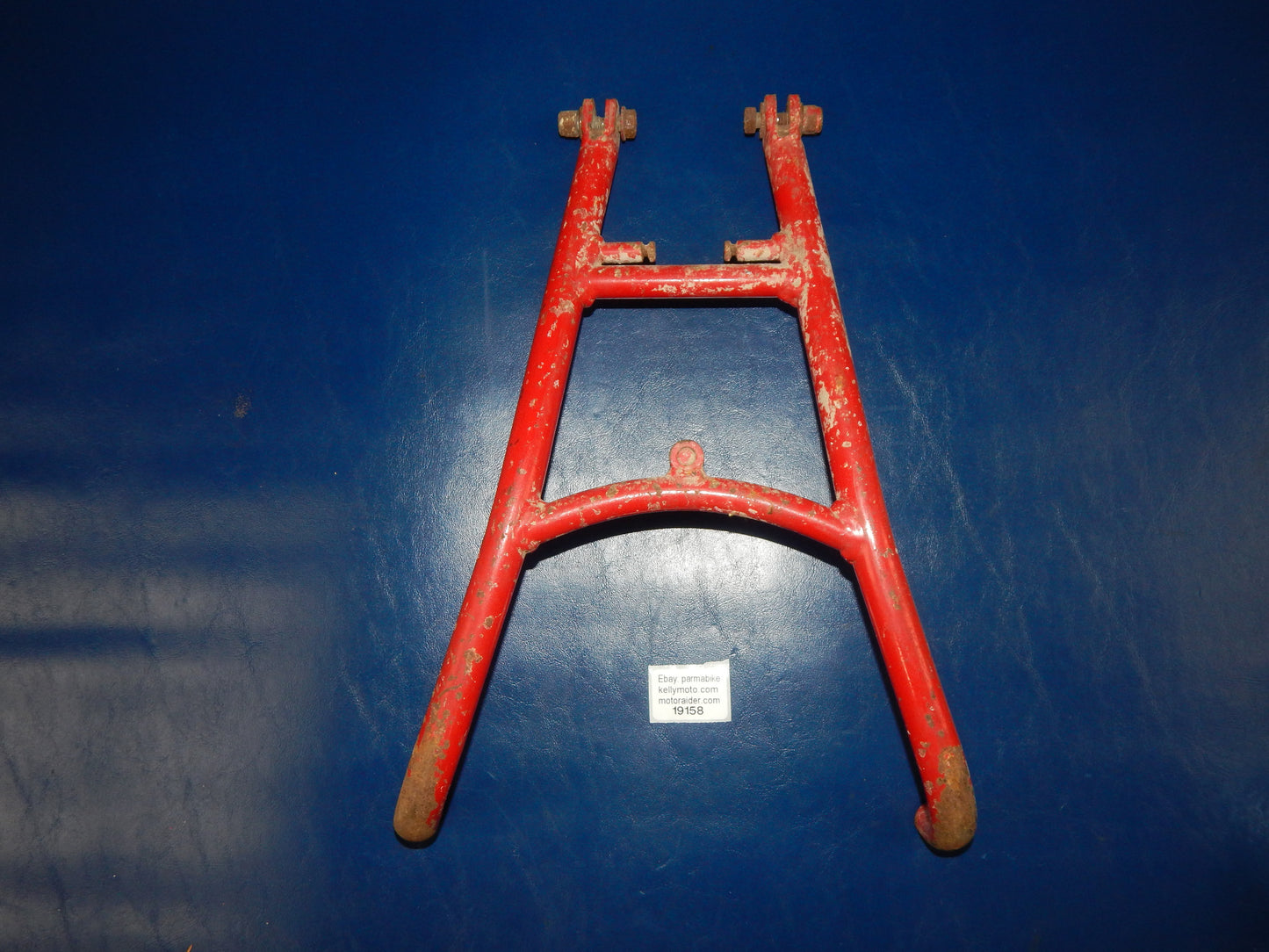 VINTAGE MOTORCYCLE FRAME CHASSIS CENTER KICK STAND GILERA MORINI BENELI ITALY - MotoRaider