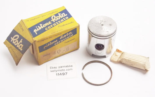 NOS ROTA PISTON + RING + PIN + CLIPS DIAMETER 40.4 mm BENELLI 50 cc 2-STROKE - MotoRaider