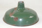 METAL SHOP LIGHT SHADE GREEN PORCELAIN ENAMEL D=14" GARAGE INDUSTRIAL MANCAVE - MotoRaider