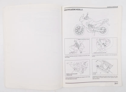 HONDA XL650V WORKSHOP MANUAL REPAIR MECHANICAL SERVICE BOOK ITALIAN - MotoRaider