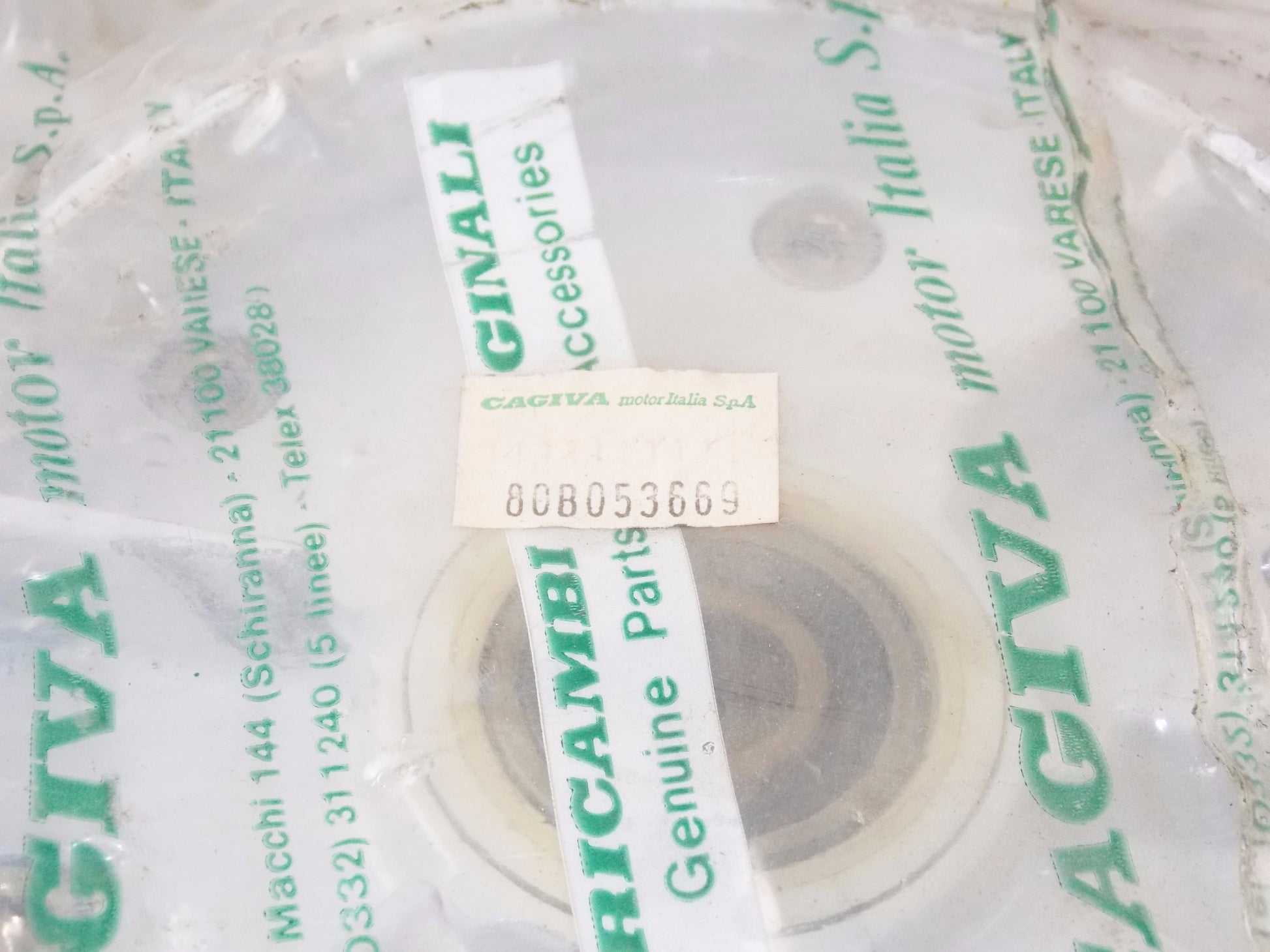 OEM CAGIVA 87-92 FRECCIA 17"x3.00 ALLOY DELTA SPOKE WHITE RIM GRIMECA 80B053669 - MotoRaider