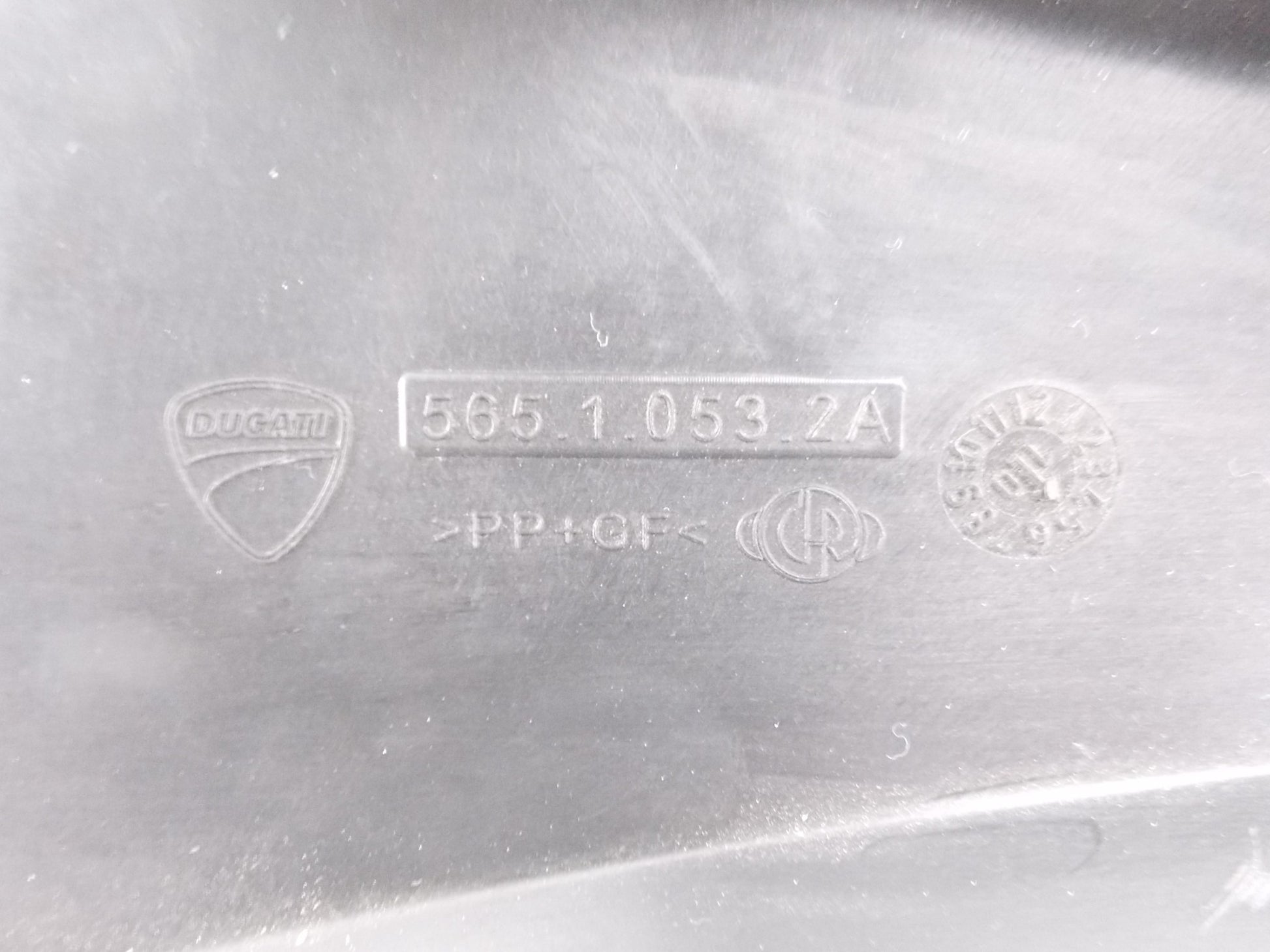 OEM DUCATI 2010 MILTISTRADA 1200 BID REAR MUDGUARD FENDER 565.1.053.2A 56510532A - MotoRaider