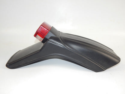 1990's MOTORCYCLE REAR BLACK PLASTIC SHORT FENDER+VERALUX TAILIGHT ENDURO ITALY - MotoRaider