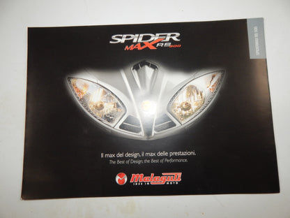 8 MALAGUTI DEALER BROCHURE 1990-2000's SCOOTER FANTOM CENTRO GRIZZLY BLOG ITALY - MotoRaider