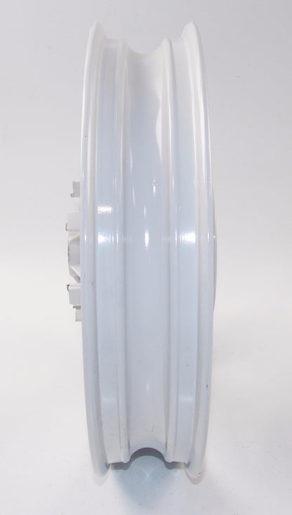 OEM CAGIVA 87-92 FRECCIA 17"x3.00 ALLOY DELTA SPOKE WHITE RIM GRIMECA 80B053669 - MotoRaider