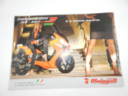 8 MALAGUTI DEALER BROCHURE 1990-2000's SCOOTER FANTOM CENTRO GRIZZLY BLOG ITALY - MotoRaider