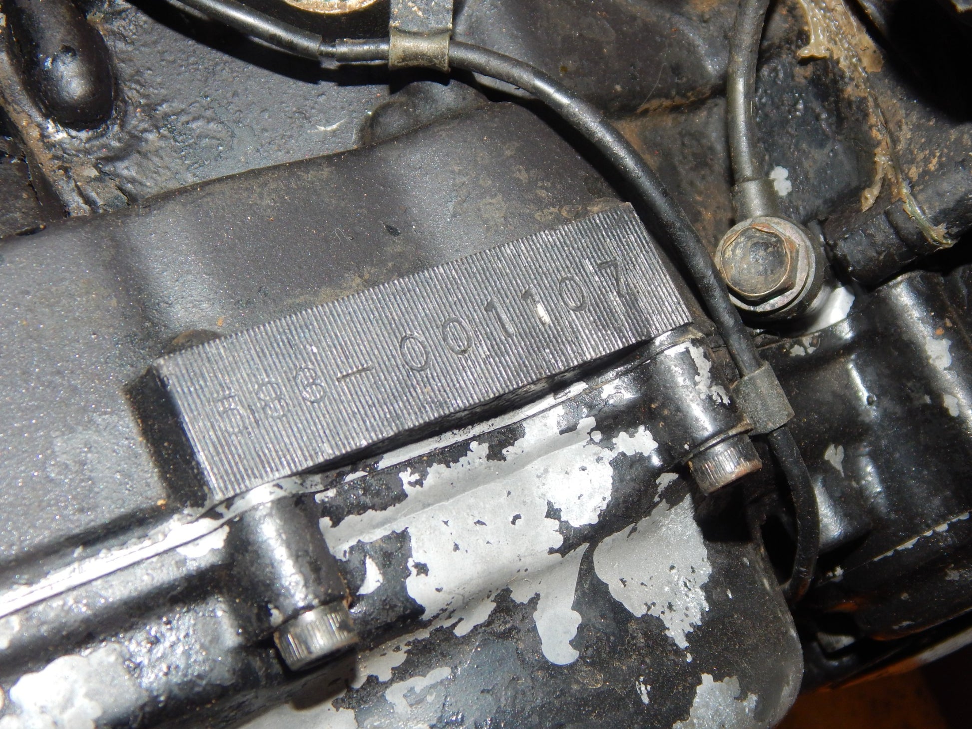 1976 YAMAHA TT500 ENGINE MOTOR 583-001107 CYLINDER CRANKCASE TRANSMISSION HEAD - MotoRaider