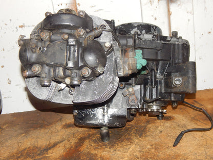 1976 YAMAHA TT500 ENGINE MOTOR 583-001107 CYLINDER CRANKCASE TRANSMISSION HEAD - MotoRaider