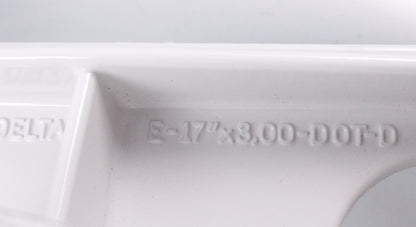 OEM CAGIVA 87-92 FRECCIA 17"x3.00 ALLOY DELTA SPOKE WHITE RIM GRIMECA 80B053669 - MotoRaider