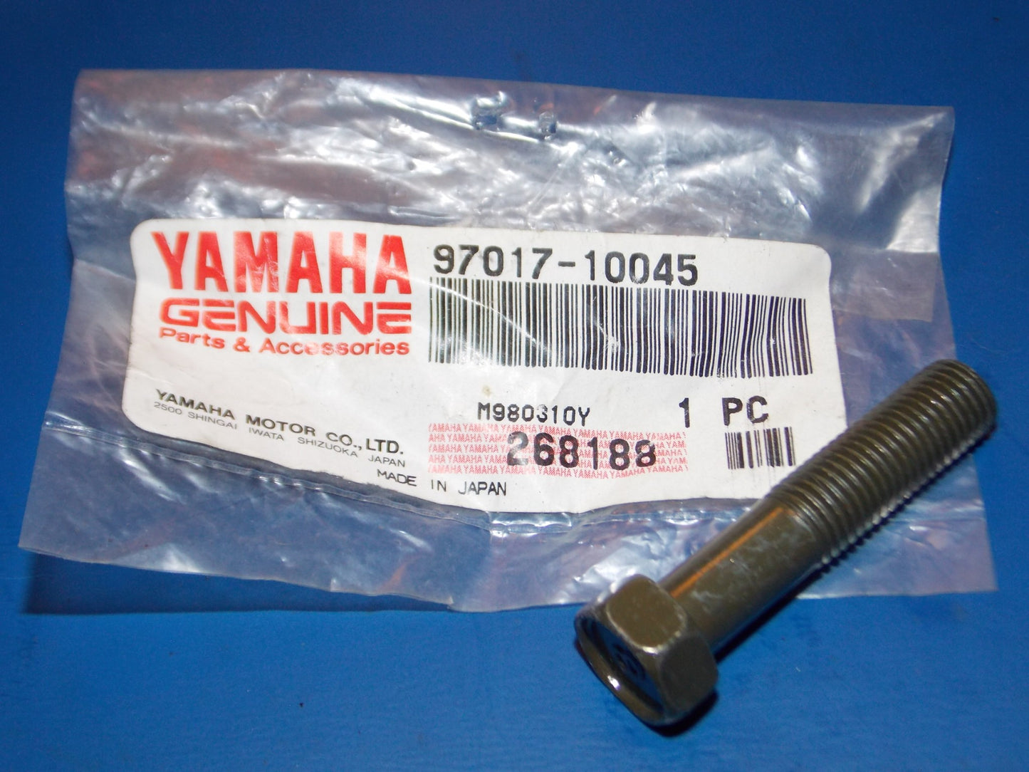 NOS YAMAHA 1995-2007 YFM350/400 YFZ350 YFB250 VMX1200/125 BOLT 97017-10045 - MotoRaider
