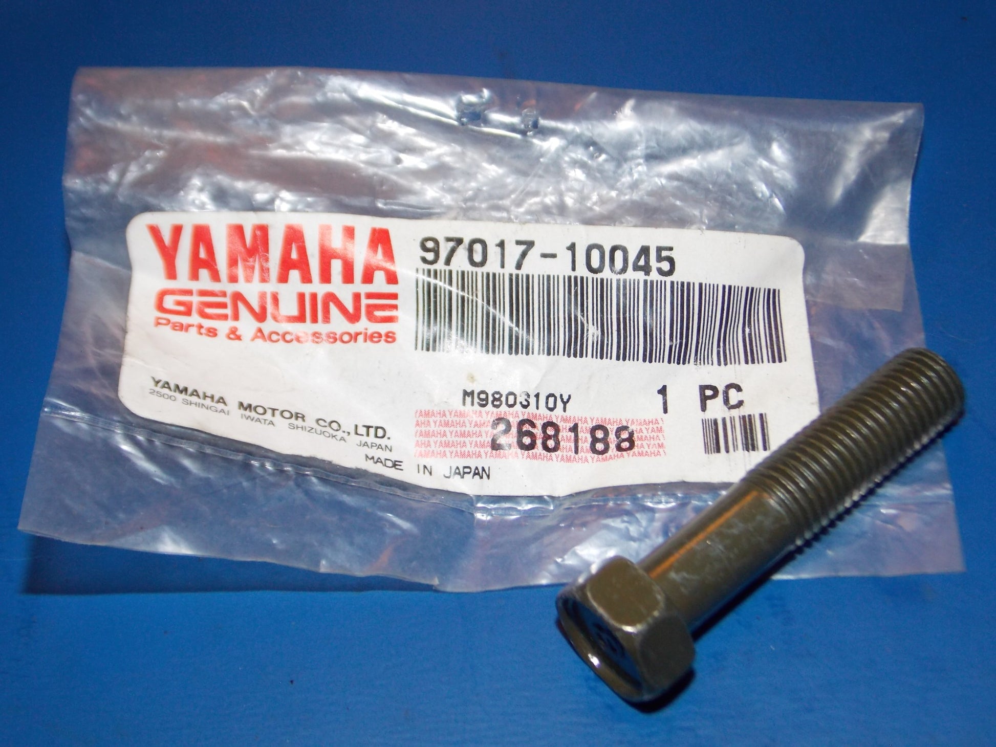 NOS YAMAHA 1995-2007 YFM350/400 YFZ350 YFB250 VMX1200/125 BOLT 97017-10045 - MotoRaider