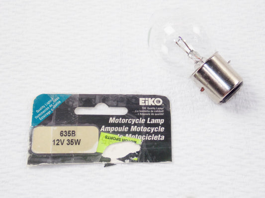 EIKO HEADLIGHT LAMP BULB 12V 35W SINGLE CONTACT BASE BA20S # 635B MOTORCYCLE ATV - MotoRaider