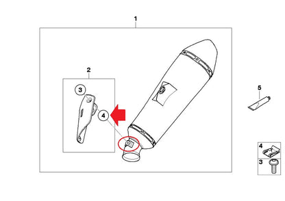 NOS OEM BMW 84-16 F650CS K1200S/1300R  R1100GS/1150RT PLUG-IN NUT # 18121341655 - MotoRaider