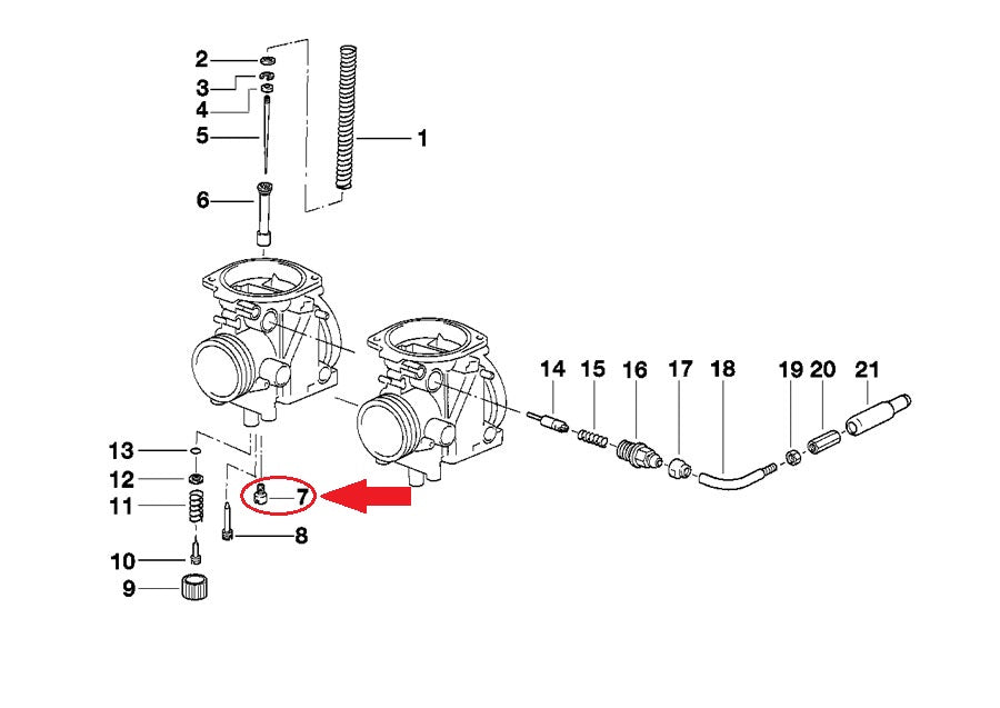 NOS OEM BMW 97-2000 F 650 F 650 ST MIXTURE CONTROL MAIN JET R-135 # 13112343396 - MotoRaider