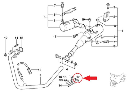 OEM BMW 85-16 C F G K R 100 1150 1200 OVAL HEAD SCREW 8x25-10.9 ZNS3 31421454619 - MotoRaider
