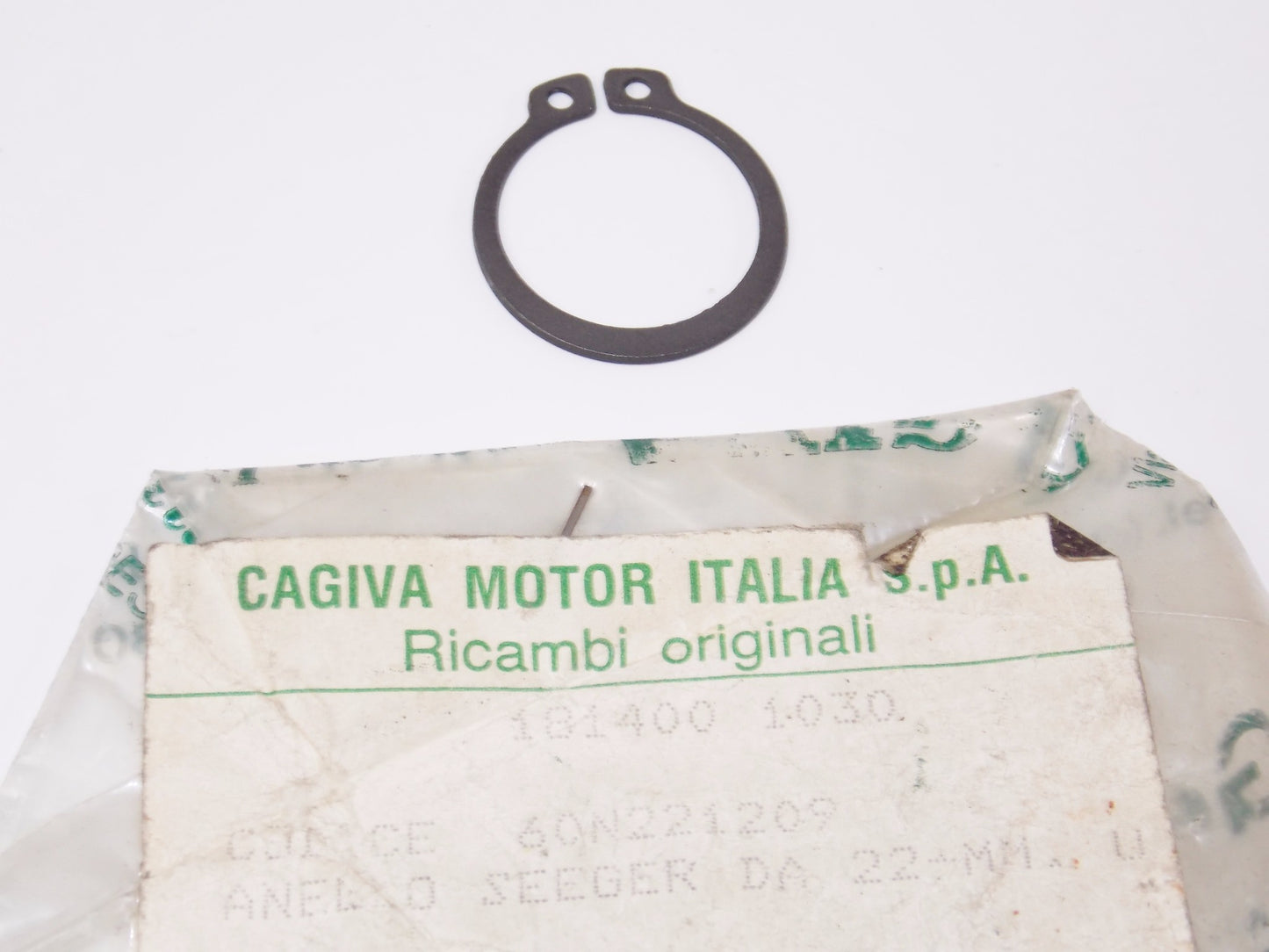NOS OEM CAGIVA 1988 FRECCIA 125-C10R 89 TAMANACO 125 ELASTIC RING 22MM 60N221209 - MotoRaider
