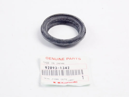 NOS OEM KAWASAKI 1992 KX250/KX125 1993 KLX650R SEAL FORK OUTER TUBE 92093-1342 - MotoRaider