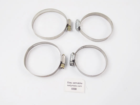 4 MIXED SIZE HOSE CLAMP PERFORATED BAND HI-TORQUE MOTORCYCLES AUTOMOTIVE ATV - MotoRaider