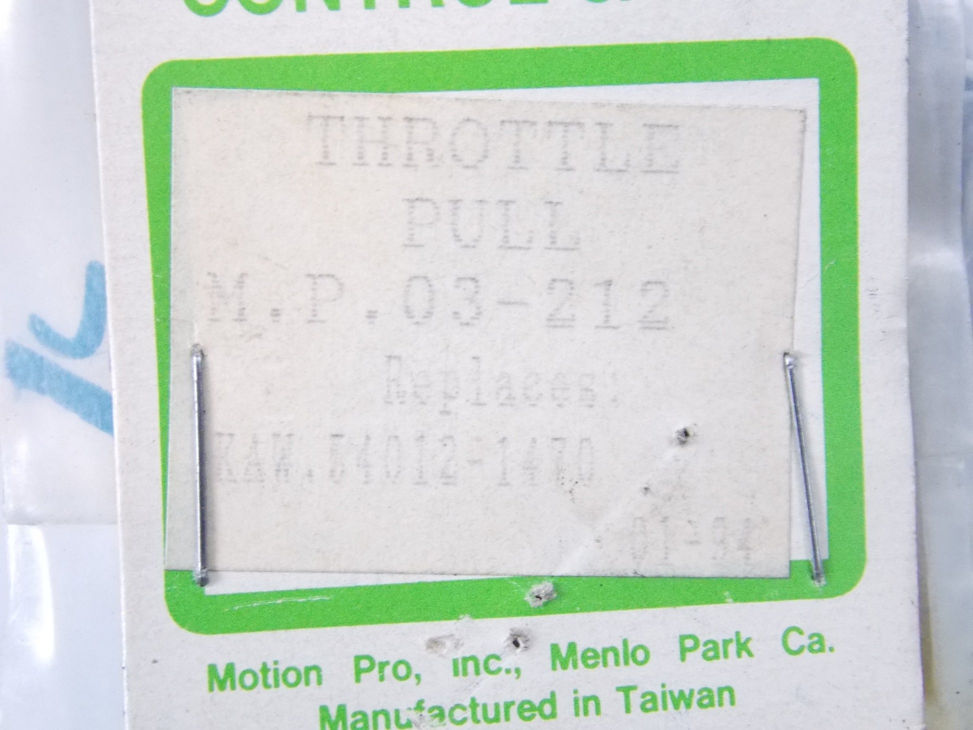 NOS MOTION PRO THROTTLE PULL CABLE KAWASAKI 1993 ZX6E 03-212 | OE 54012-1470 - MotoRaider