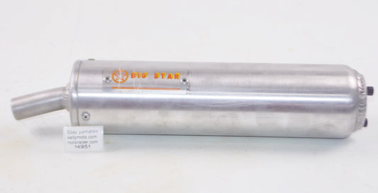 BIG STAR EXHAUST PIPE SILENCER OVERALL L=380mm INLET OD/ID=25/20mm CAGIVA GILERA - MotoRaider